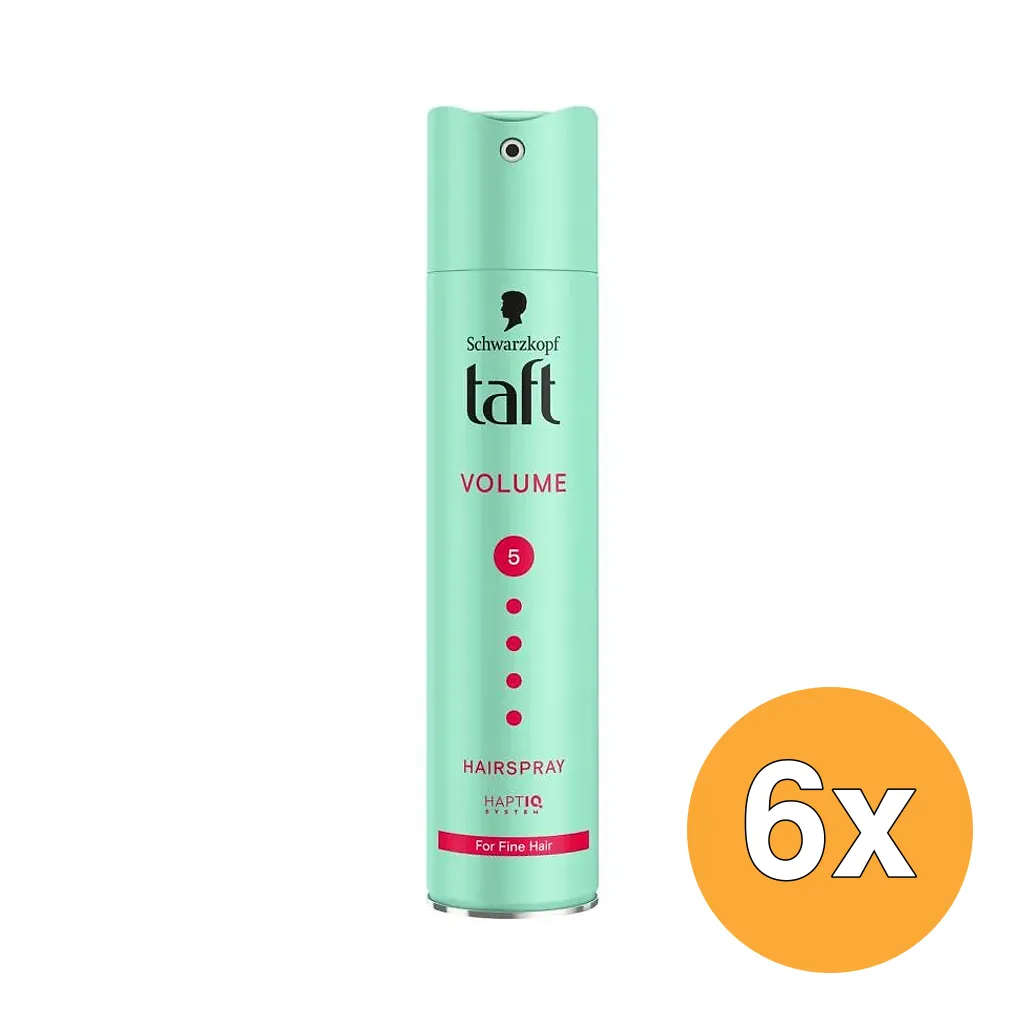 6x Taft Hairspray Volume Mega Strong (250 ml)