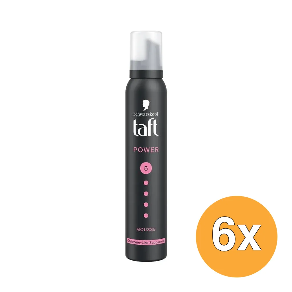 6x Taft Power Mousse Cashmere (200 ml)