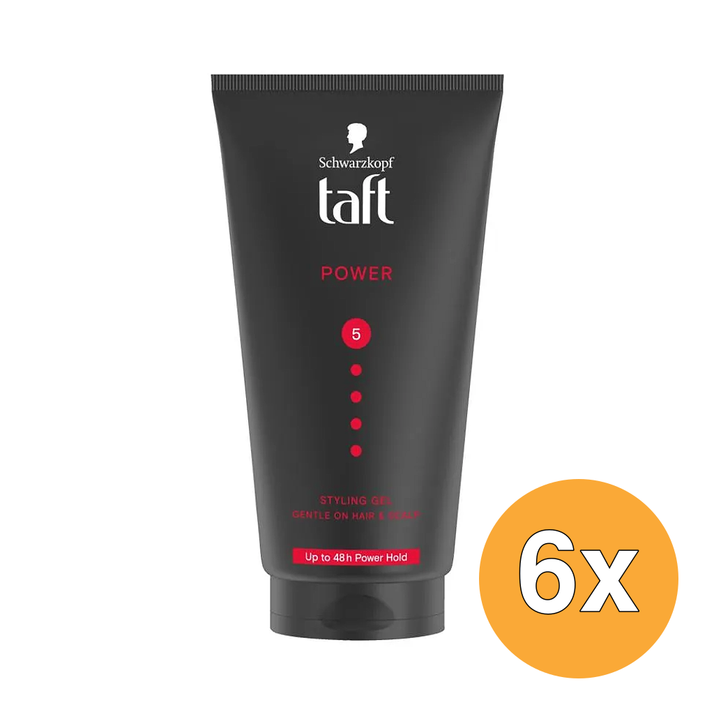 6x Taft Power Gel Tube (150 ml)