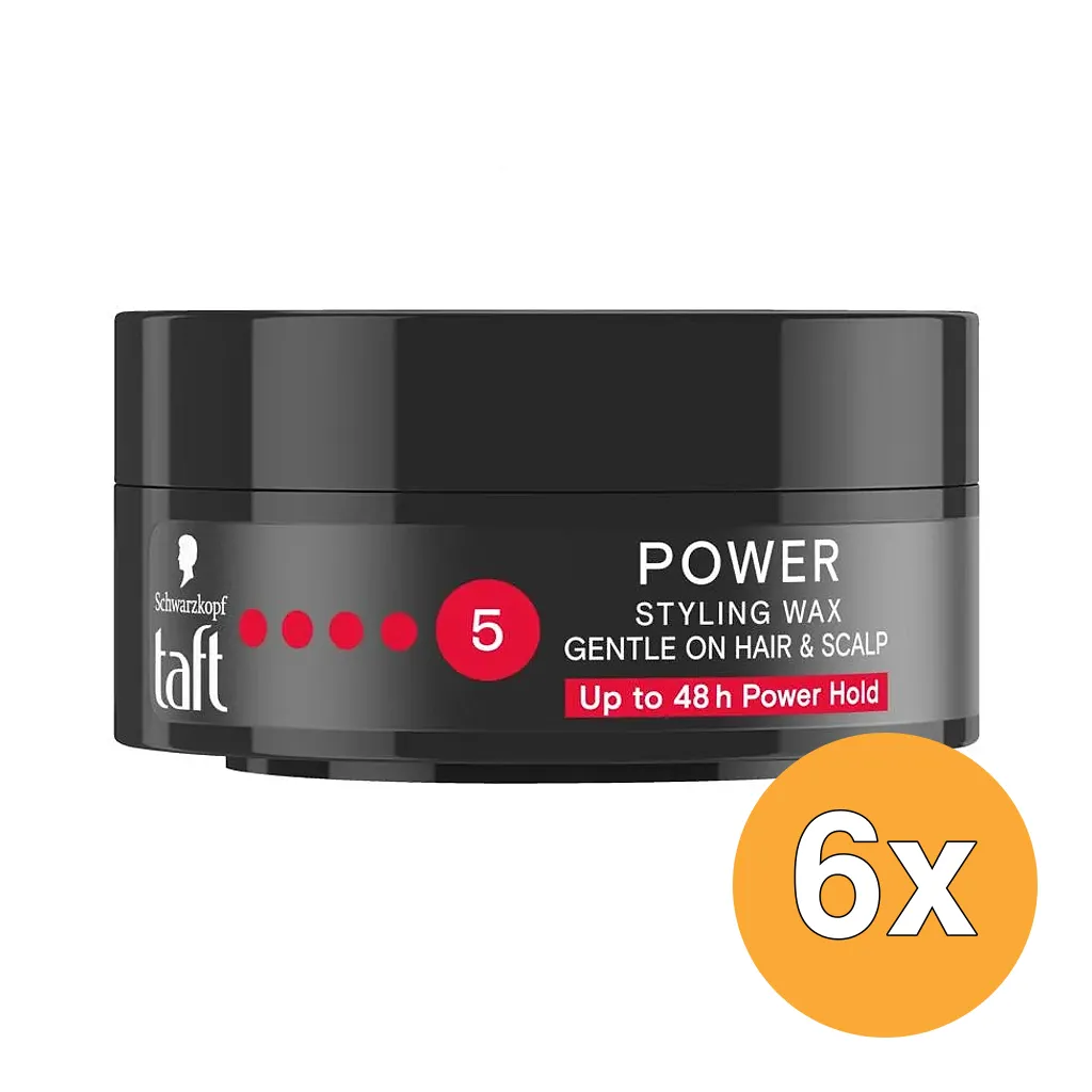 6x Taft Power Wax (75 ml)