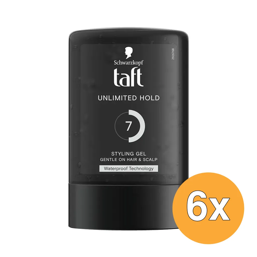 6x Taft Power Gel Unlimited Hold (300 ml)