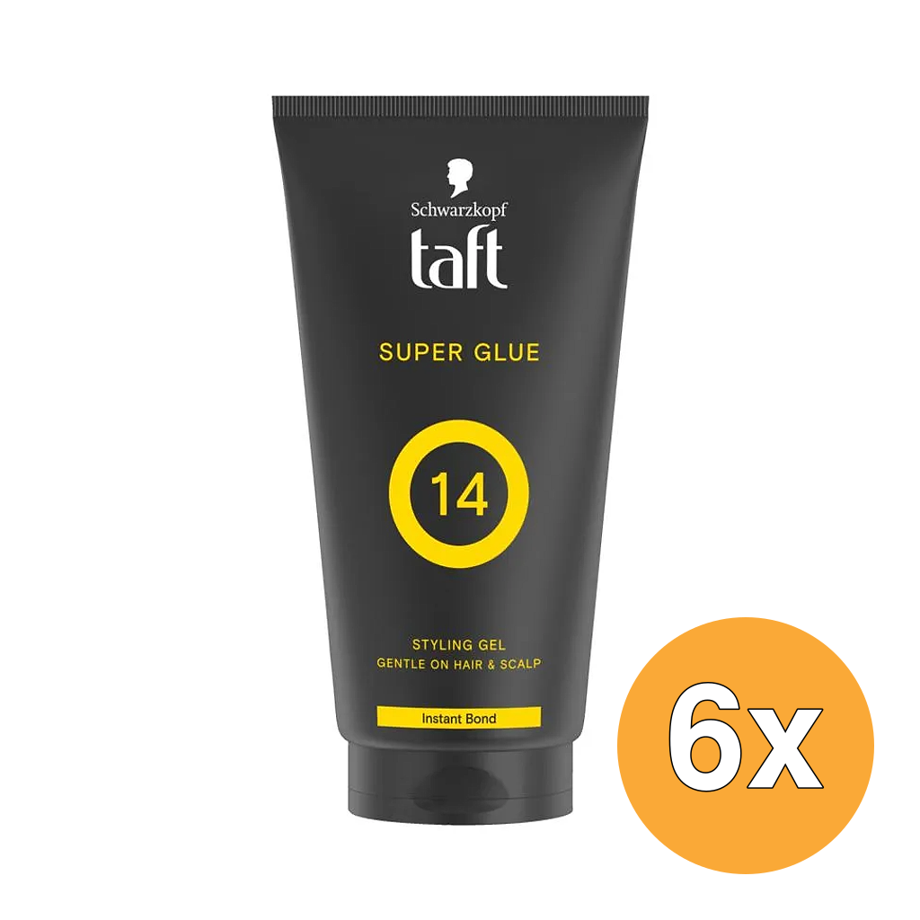 6x Taft Super Glue Tube (150 ml)