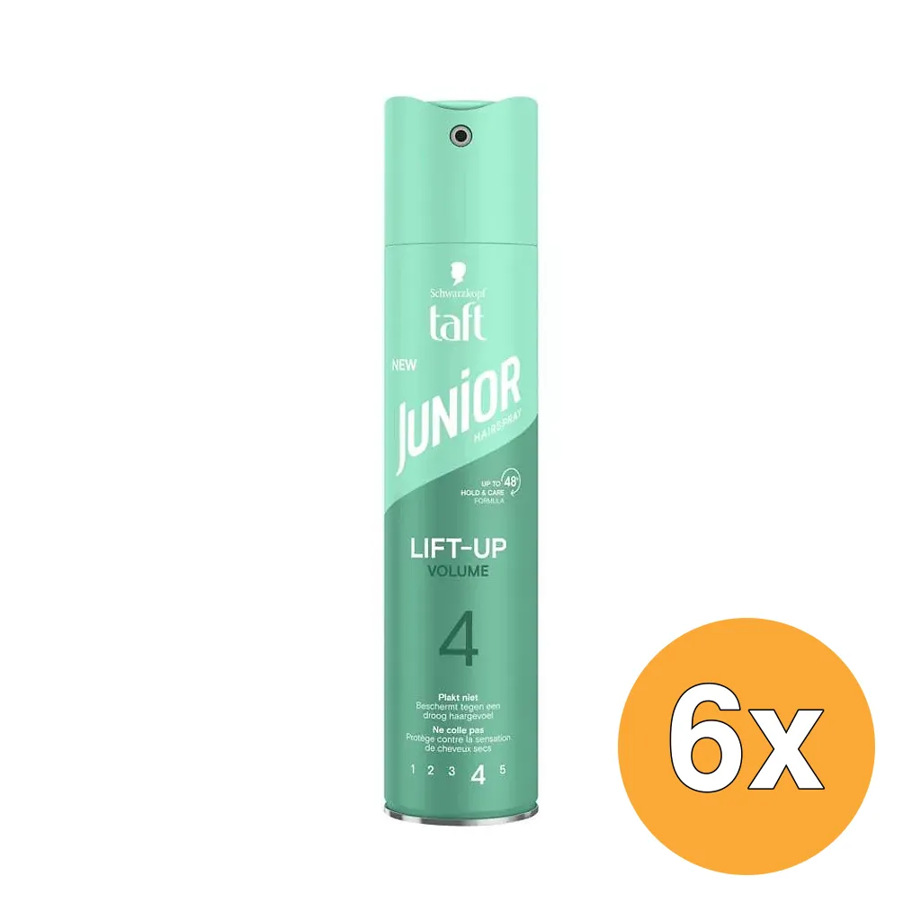 6x Junior Hairspray Ultra Lift-Up Volume (250 ml)