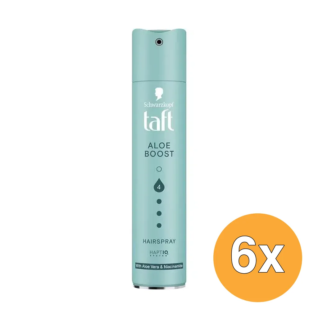 6x Taft Hairspray Aloe (250 ml)