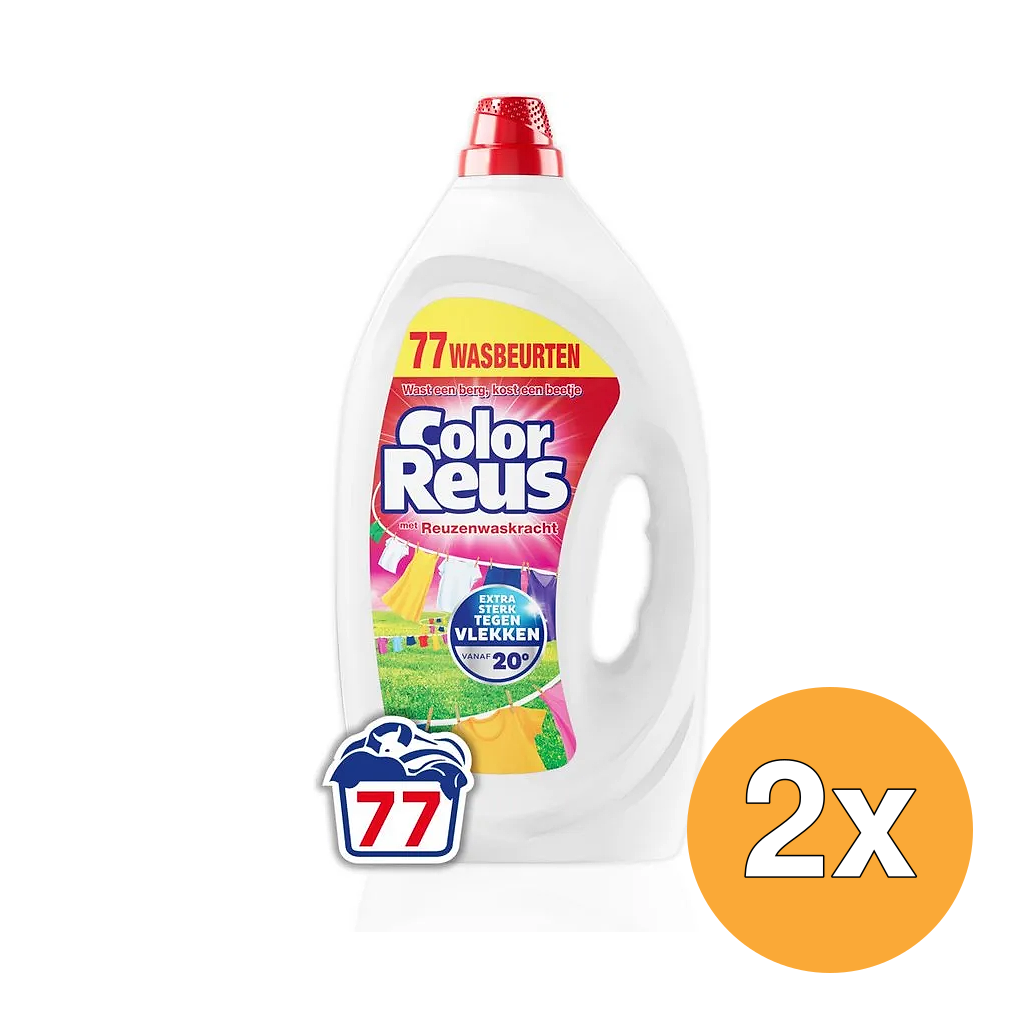 2x Color Reus Wasmiddel Gel (3465 ml)
