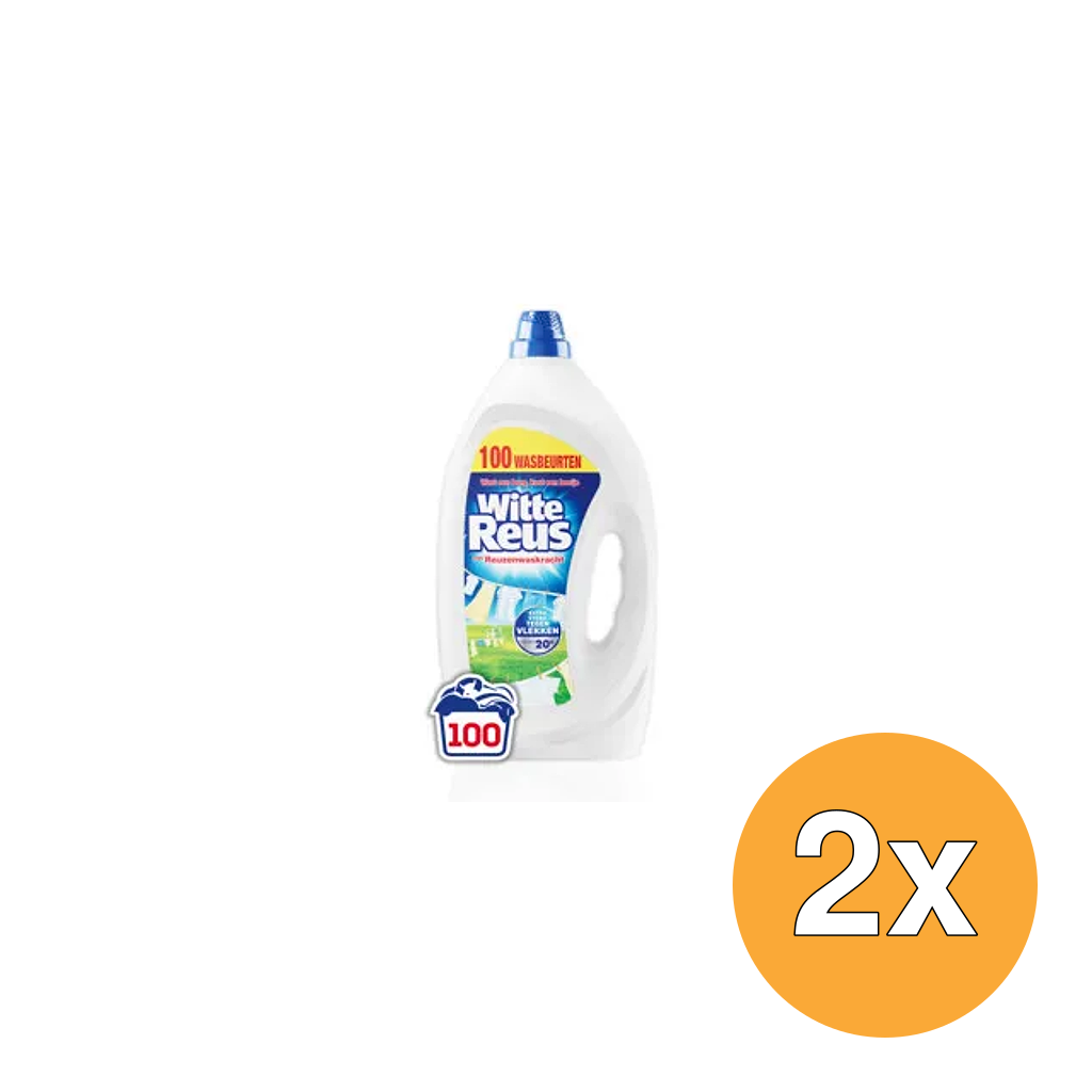 2x Witte Reus Wasmiddel Gel XXXL (4500 ml)