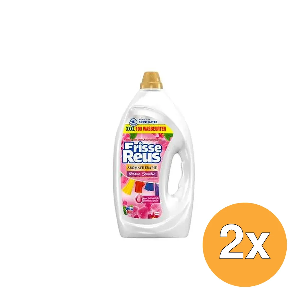2x Frisse Reus Wasmiddel Gel Lotus XXXL (4500 ml)