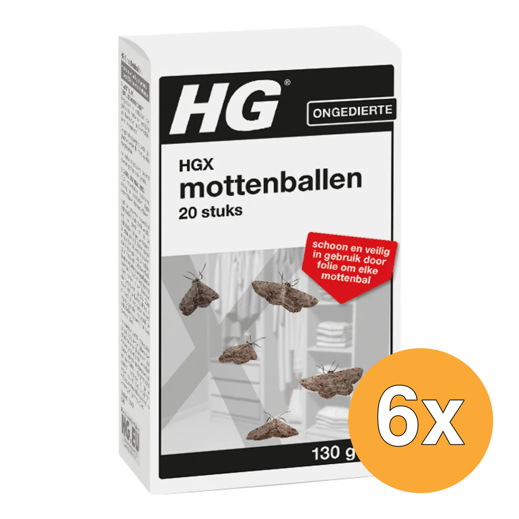 6x HG X Mottenballen (130 gr)