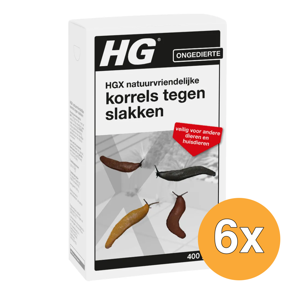 6x HG X Korrels Tegen Slakken (400 gr)