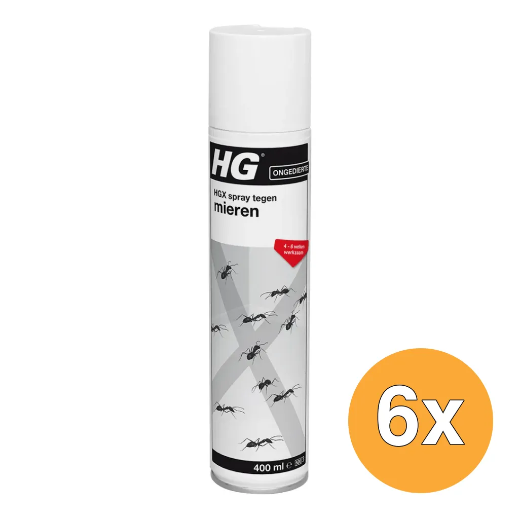 6x HG X Mieren Spray (400 ml)