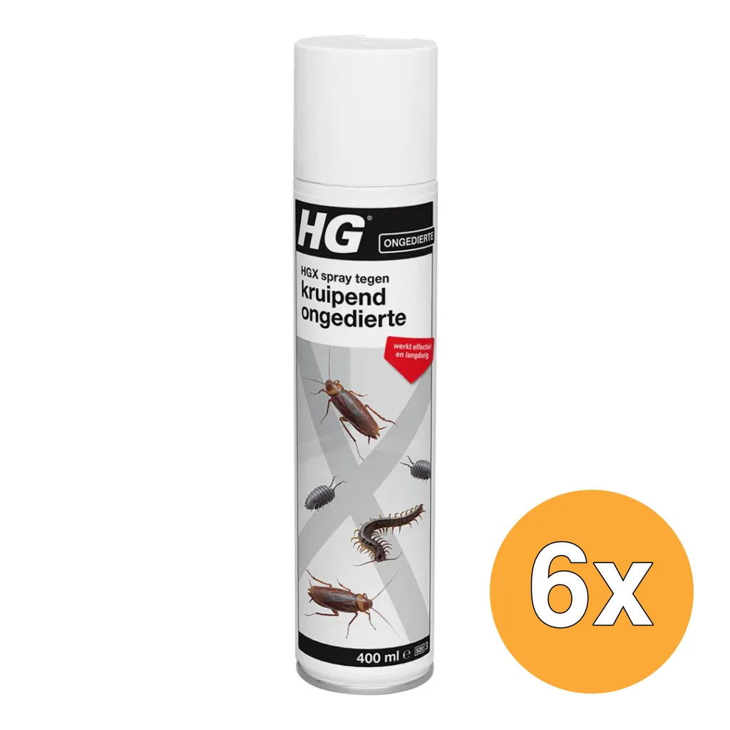 6x HG X Kruipend Ongedierte Spray (400 ml)