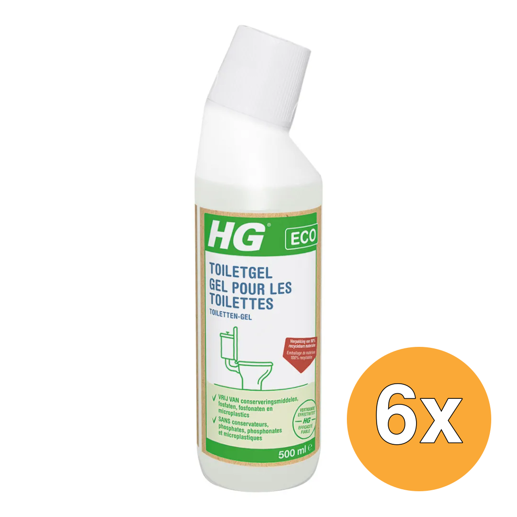 6x HG Eco Toiletgel (500 ml)