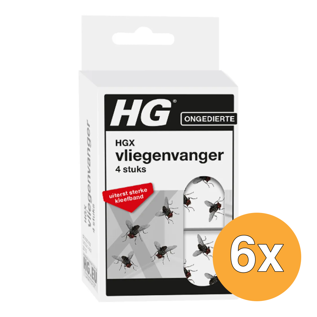6x HG X Vliegenvanger (4 Stuks)