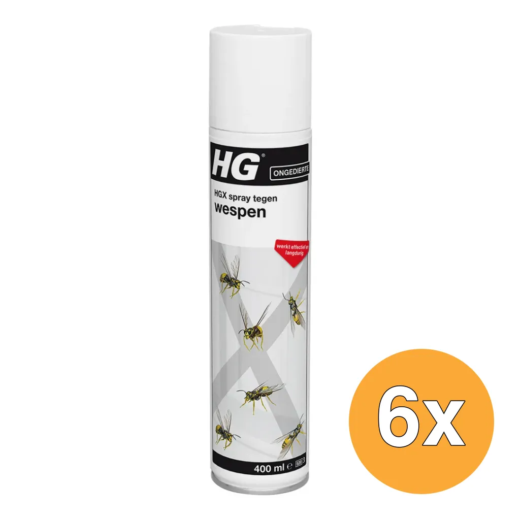 6x HG X Tegen Wespen (400 ml)