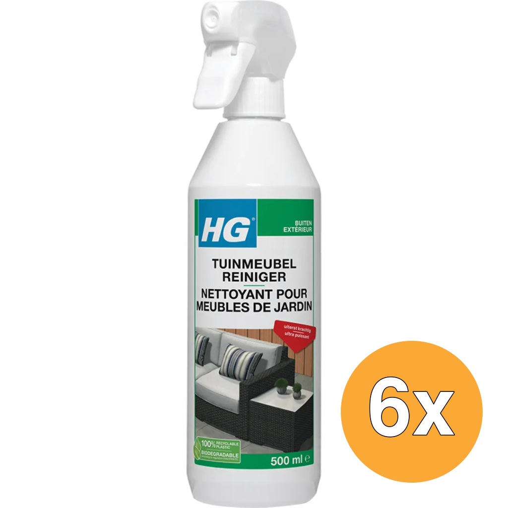 6x HG Tuinmeubelreiniger (500 ml)