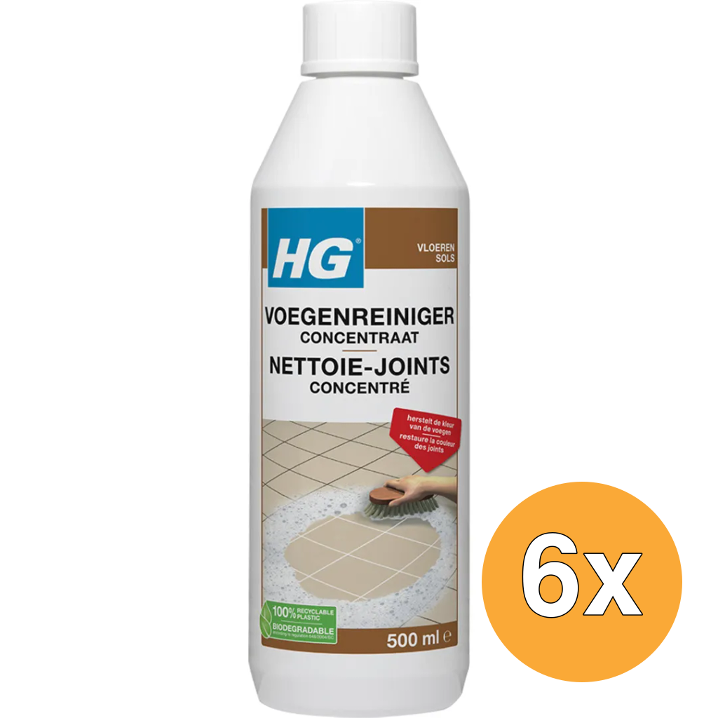 6x HG Voegenreiniger Concentraat (500 ml)