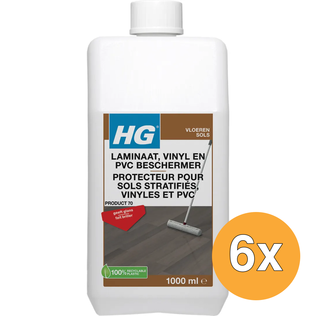 6x HG Laminaat , Vinyl En Pvc Beschermer (1000 ml)