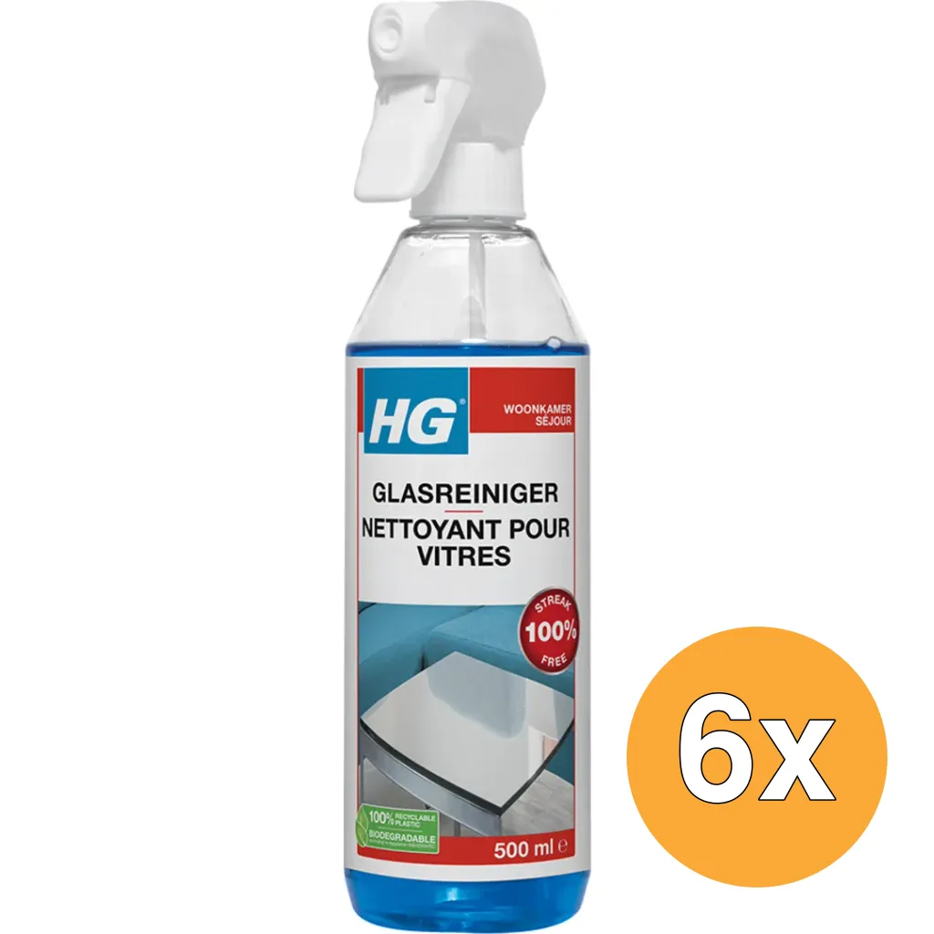 6x HG Glasreiniger (500 ml)