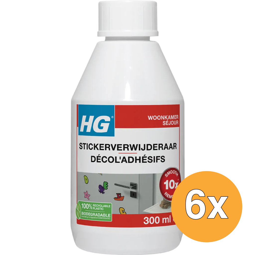 6x HG Stickerverwijderaar (300 ml)