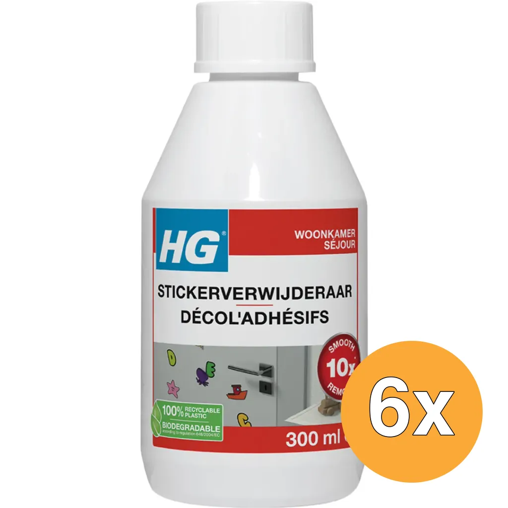 6x HG Stickerverwijderaar (300 ml)