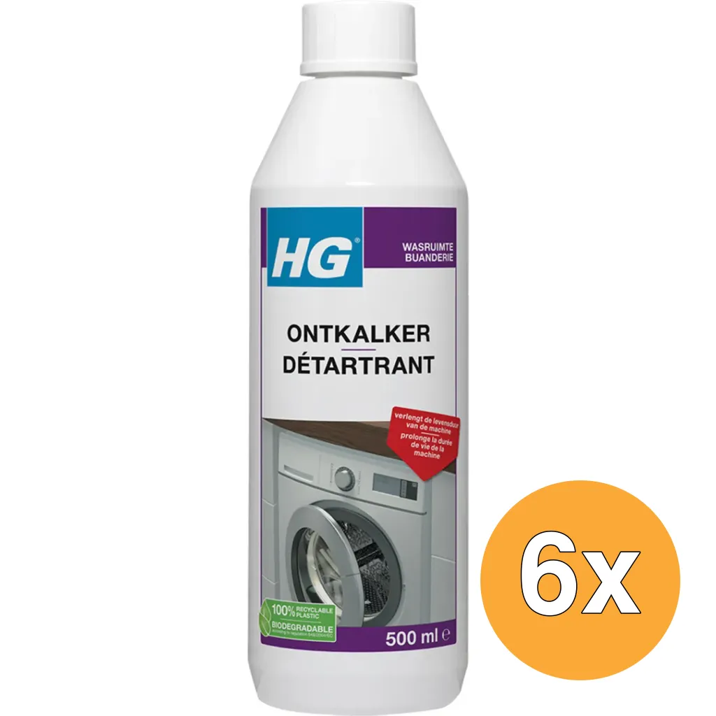 6x HG Ontkalker (500 ml)
