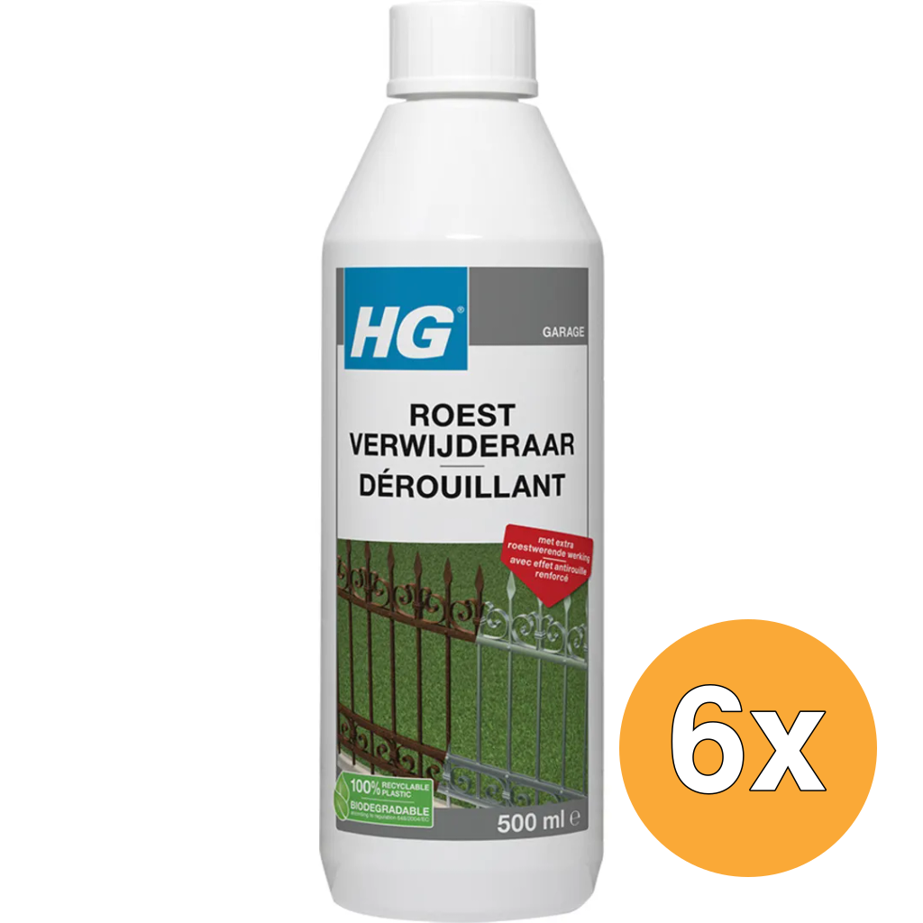 6x HG Roestverwijderaar (500 ml)
