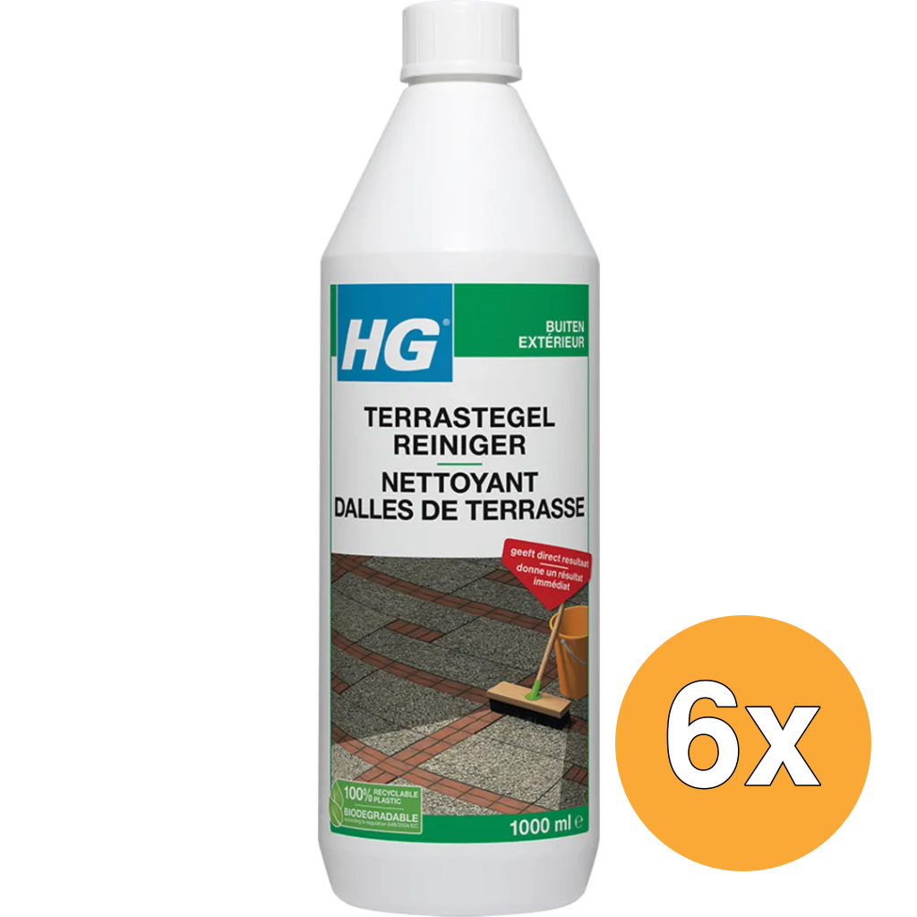 6x HG Terrastegelreiniger (1000 ml)