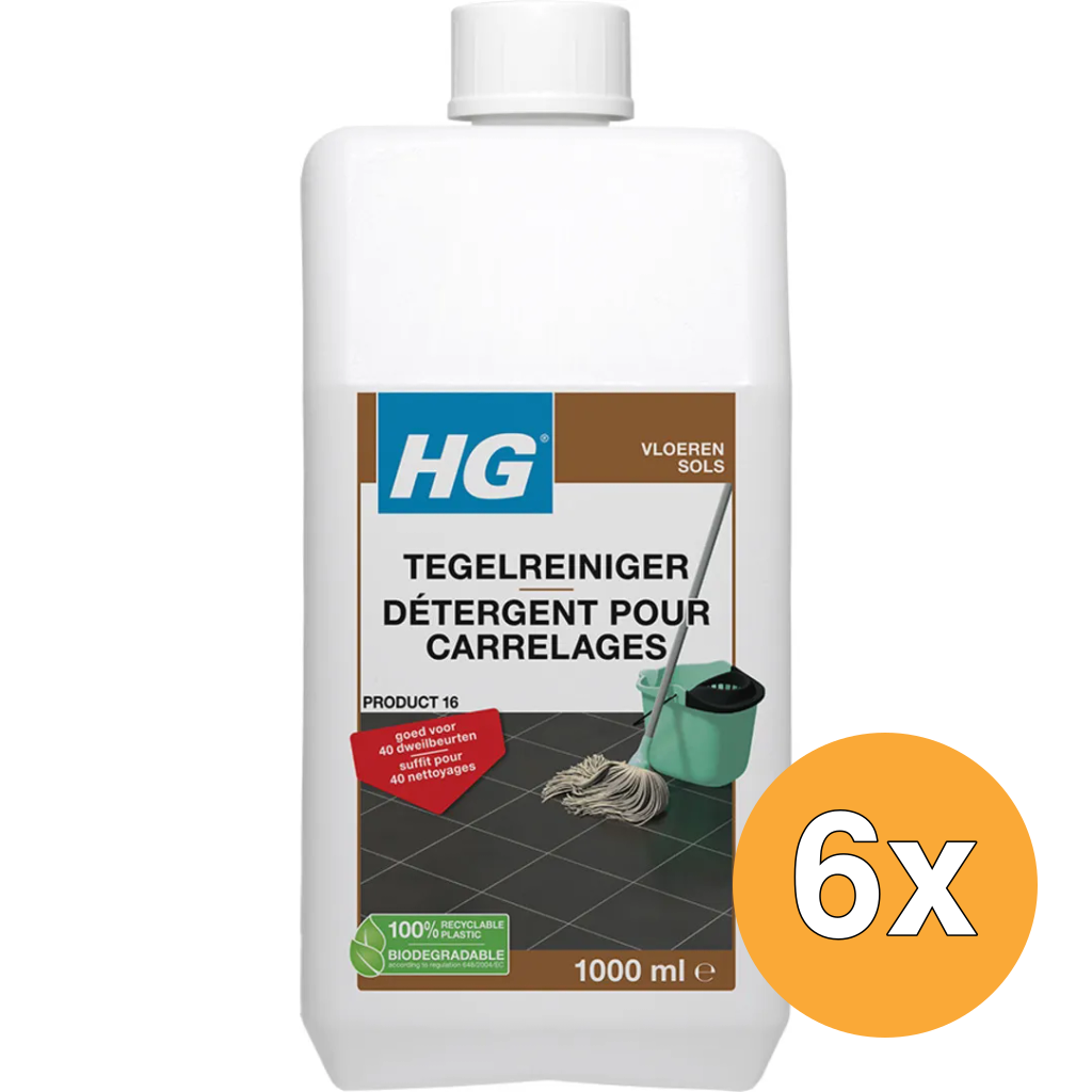 6x HG Tegelreiniger (1000 ml)