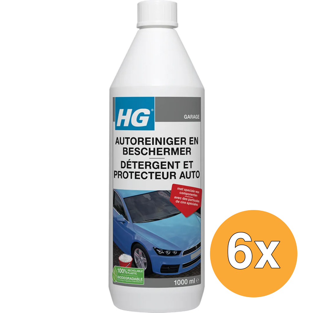 6x HG Autoreiniger En Beschermer (1000 ml)
