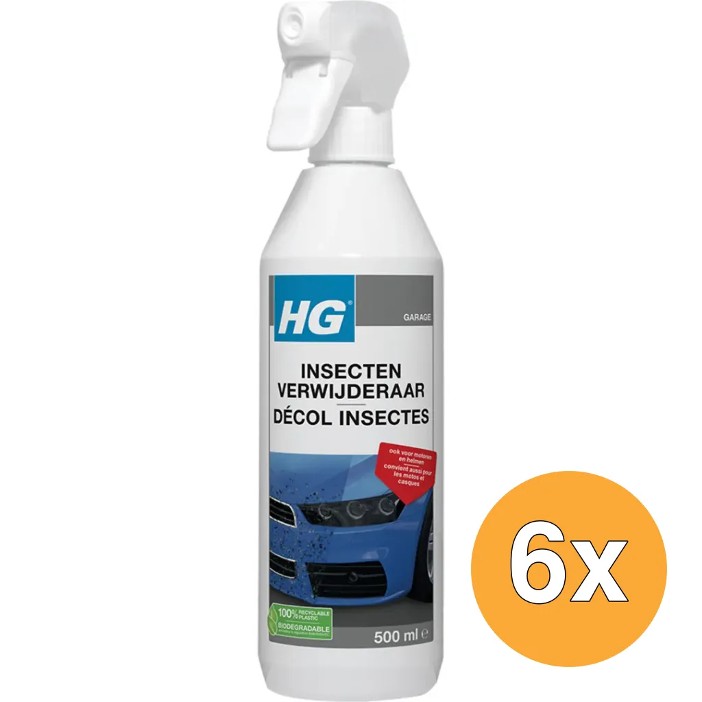 6x HG Insectenverwijderaar (500 ml)