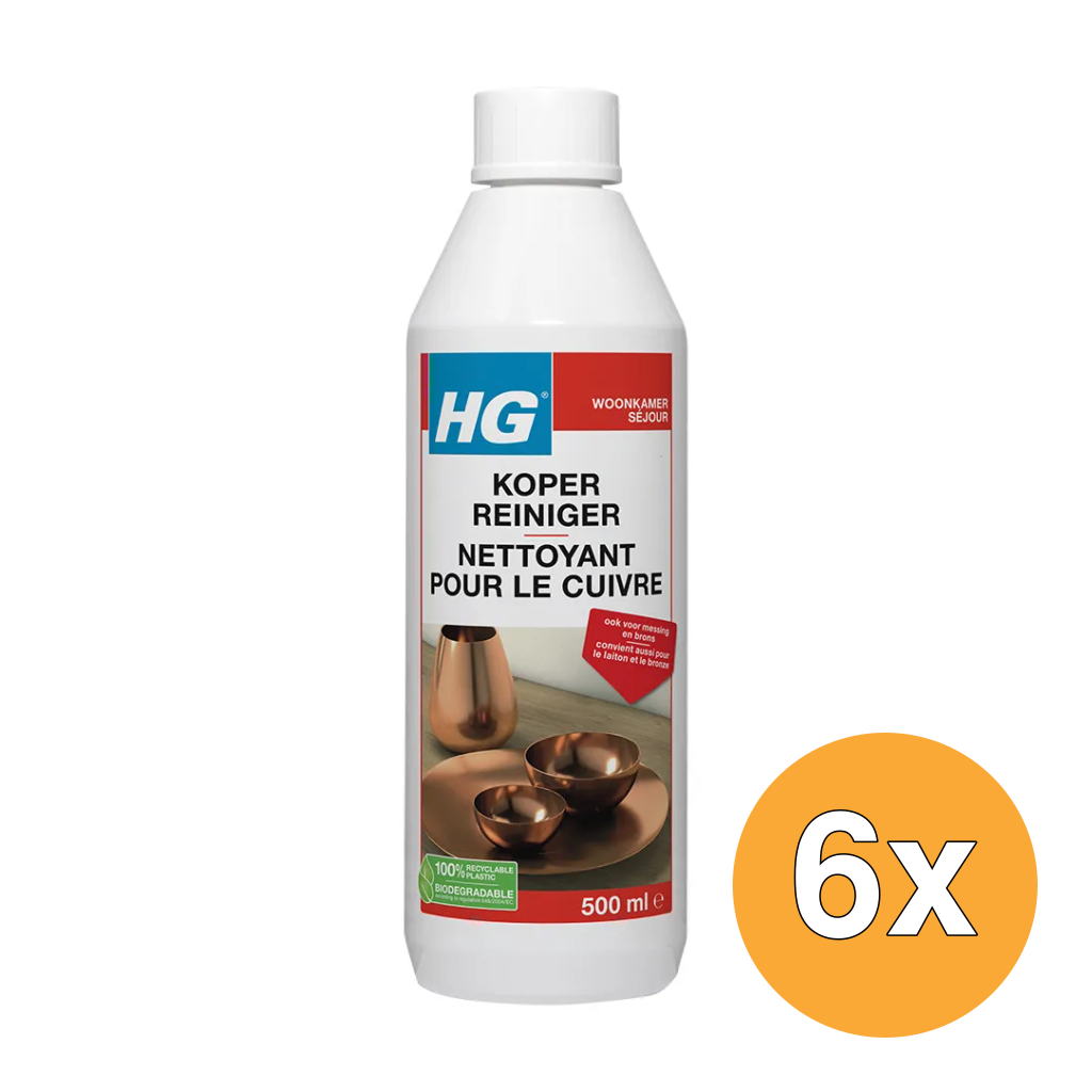 6x HG Koper Reiniger (500 ml)