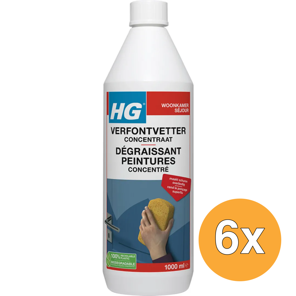 6x HG Verfontvetter Concentraat (1000 ml)