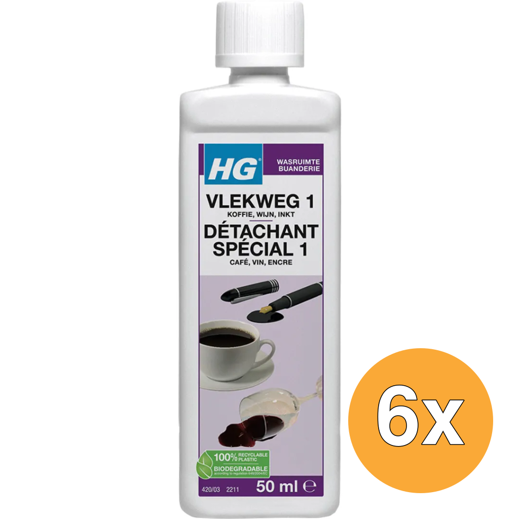 6x HG Vlekweg Nr.1 (50 ml)