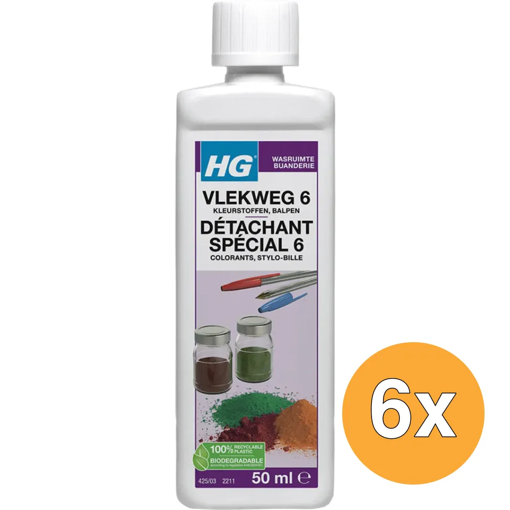 6x HG Vlekweg Nr.6 (50 ml)