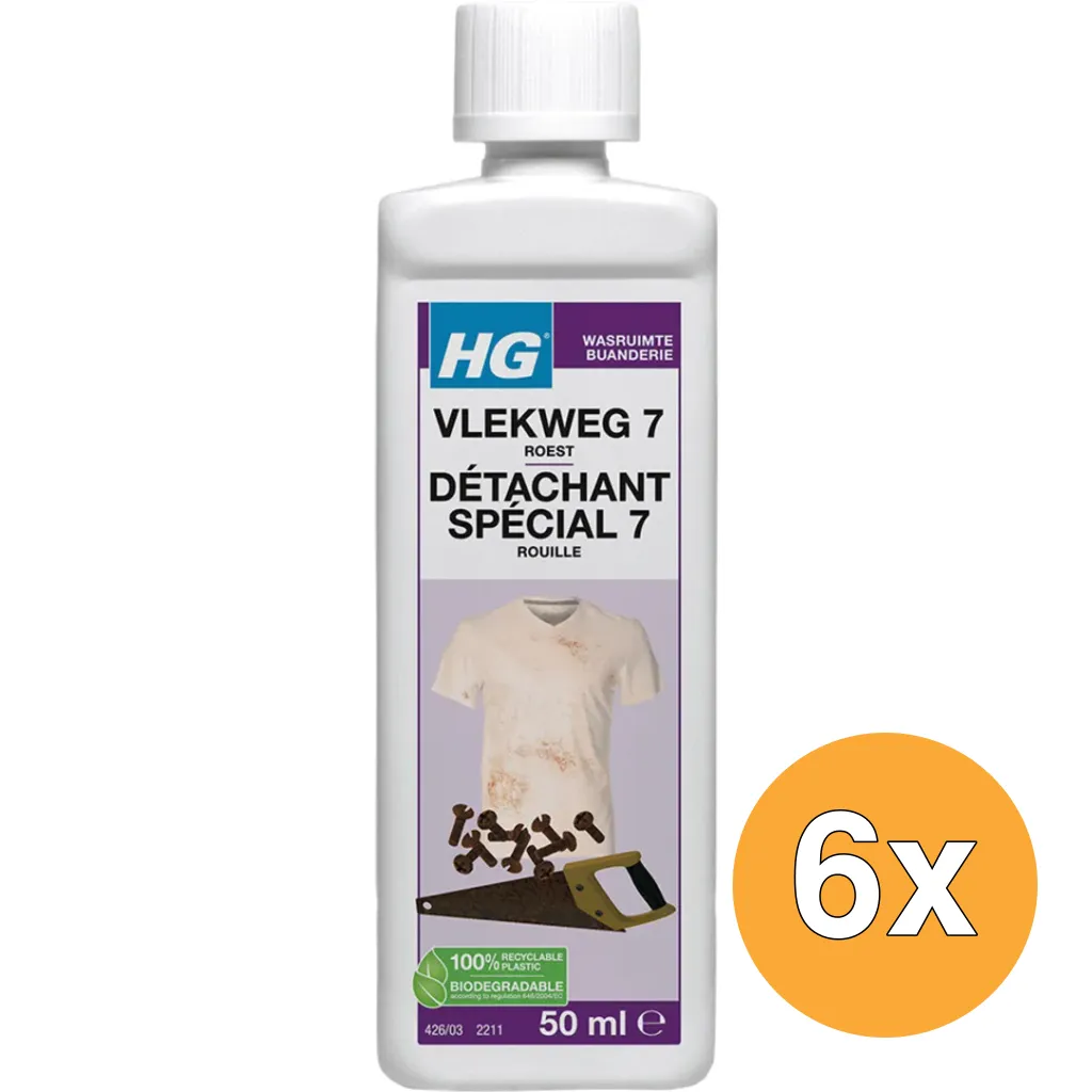 6x HG Vlekweg Nr.7 (50 ml)