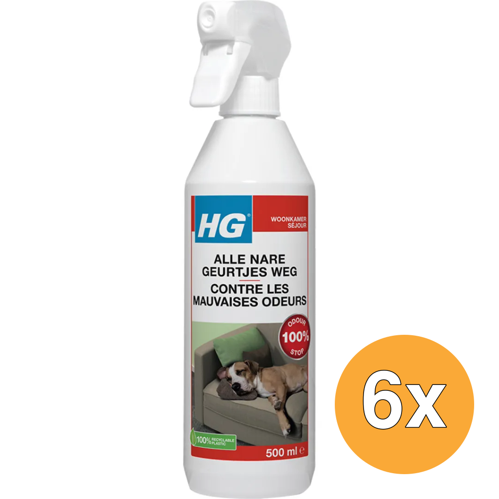 6x HG Alle Nare Geurtjes Weg (500 ml)