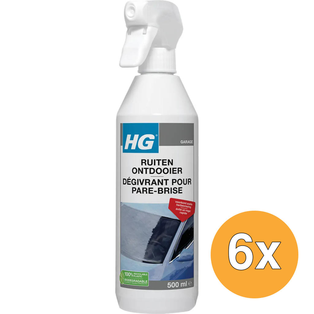 6x HG Ruitenontdooier (500 ml)