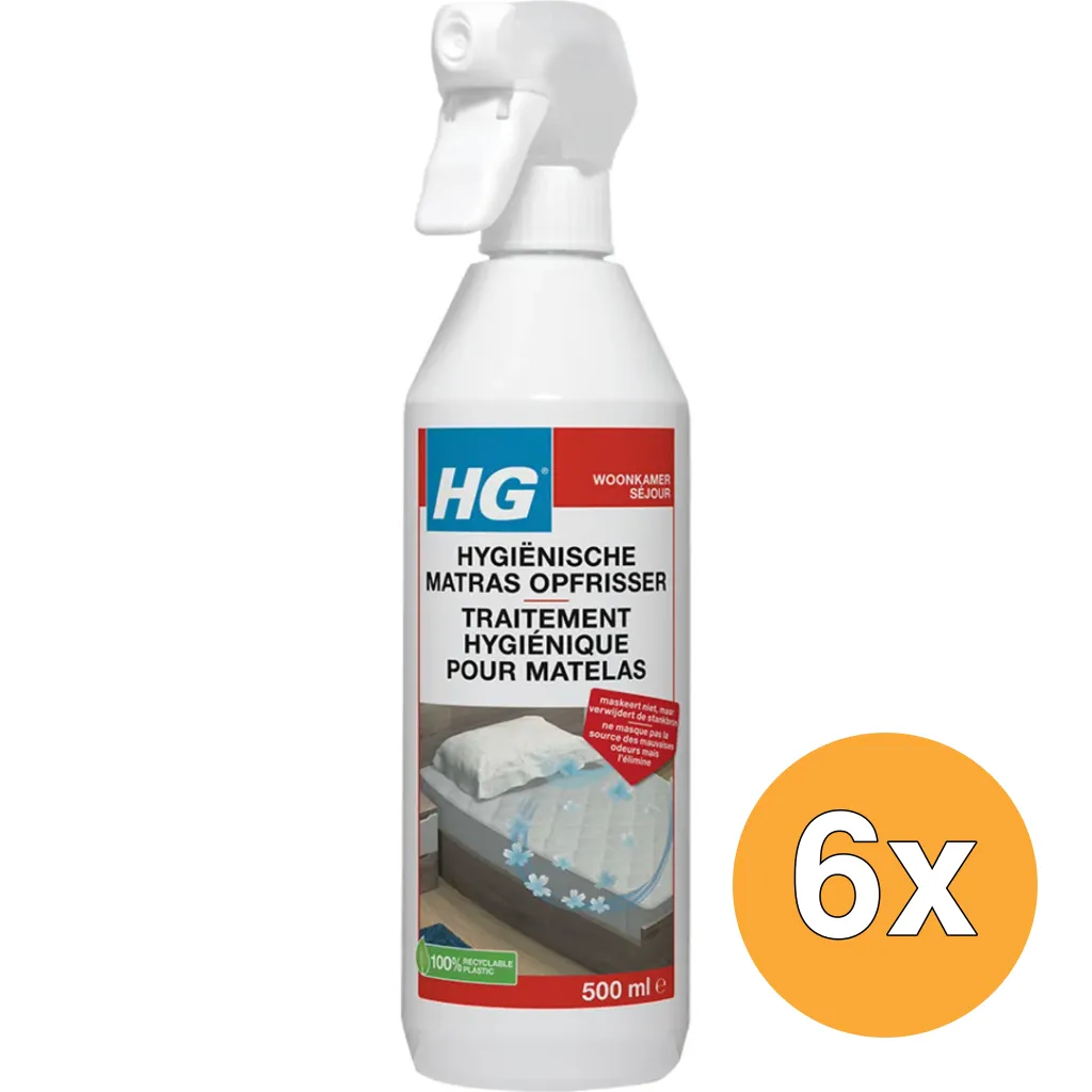 6x HG Matrasopfrisser (500 ml)