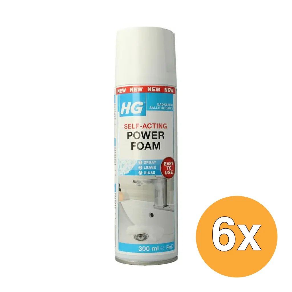 6x HG Power Foam Badkamer (300 ml)