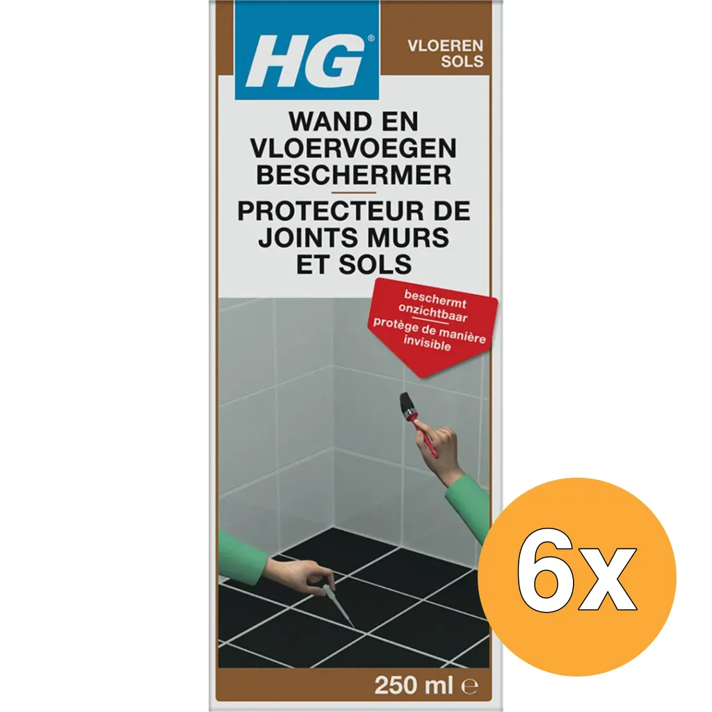 6x HG wand en vloervoegen beschermer (250 ml)