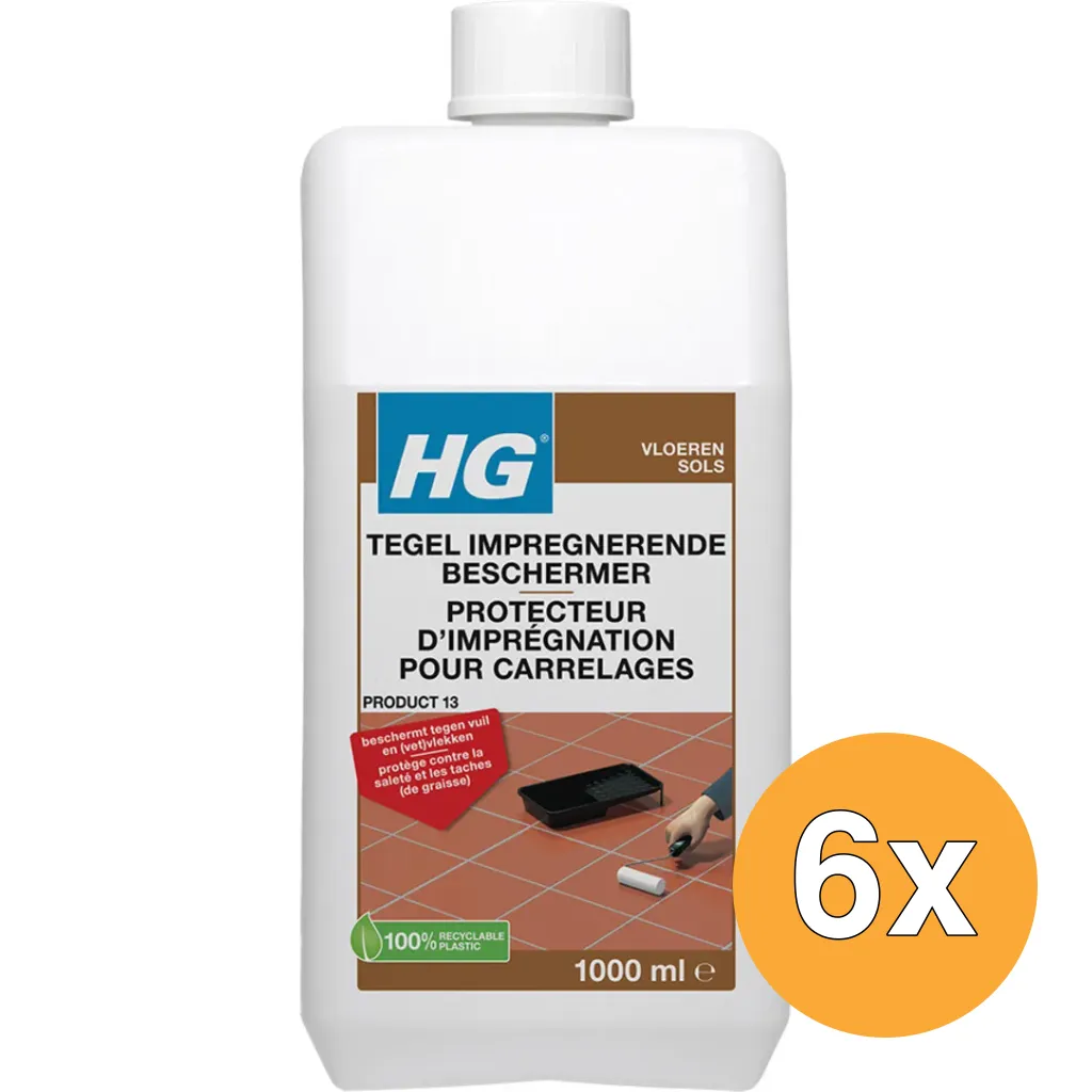 6x HG tegel impregnerende beschermer (1000 ml)