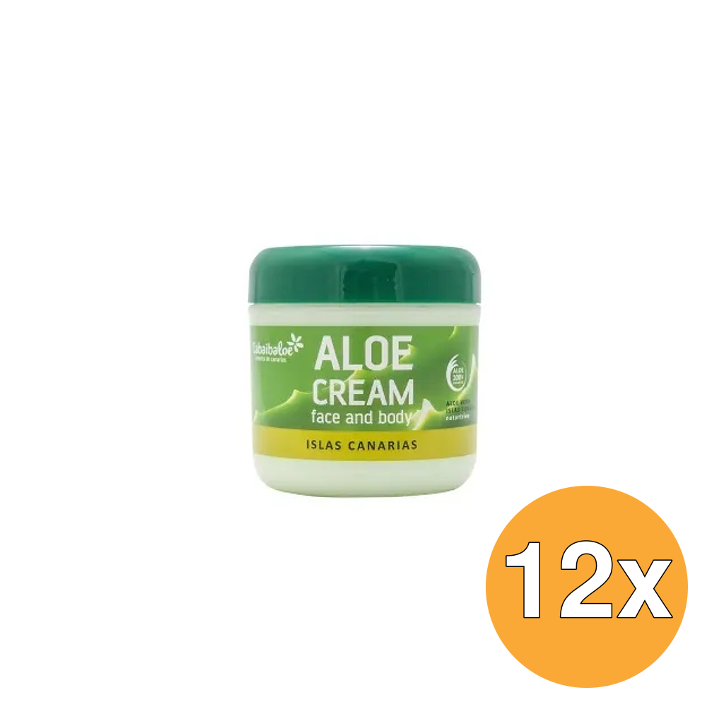 12x Tabaibaloe Aloe Cream Face And Body (300 ml)