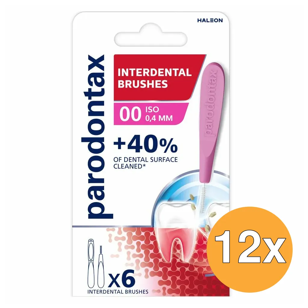 12x Parodontax Interdental Size 0 (6 stuks)