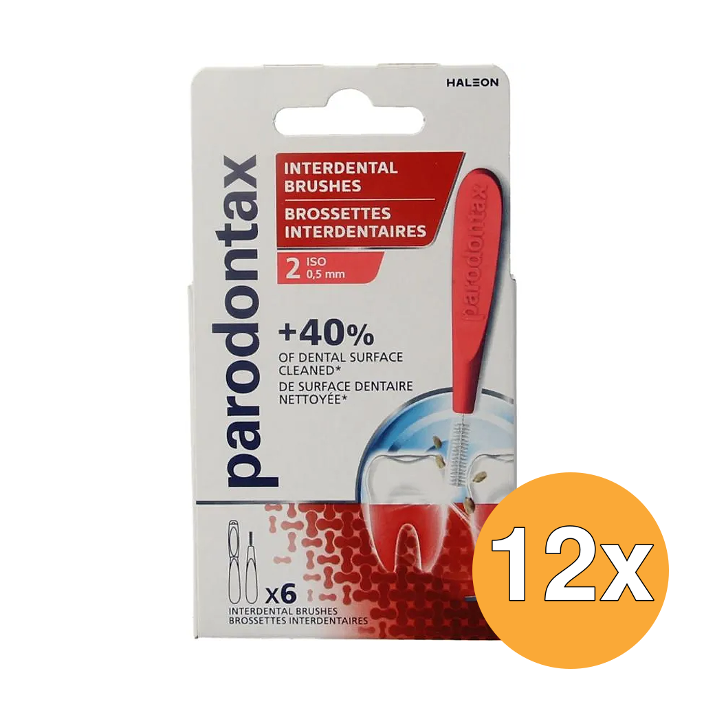 12x Parodontax Interdental Size 2 (6 stuks)
