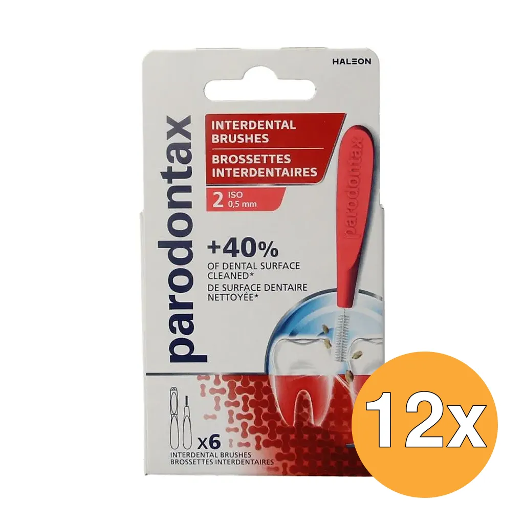 12x Parodontax Interdental Size 2 (6 stuks)