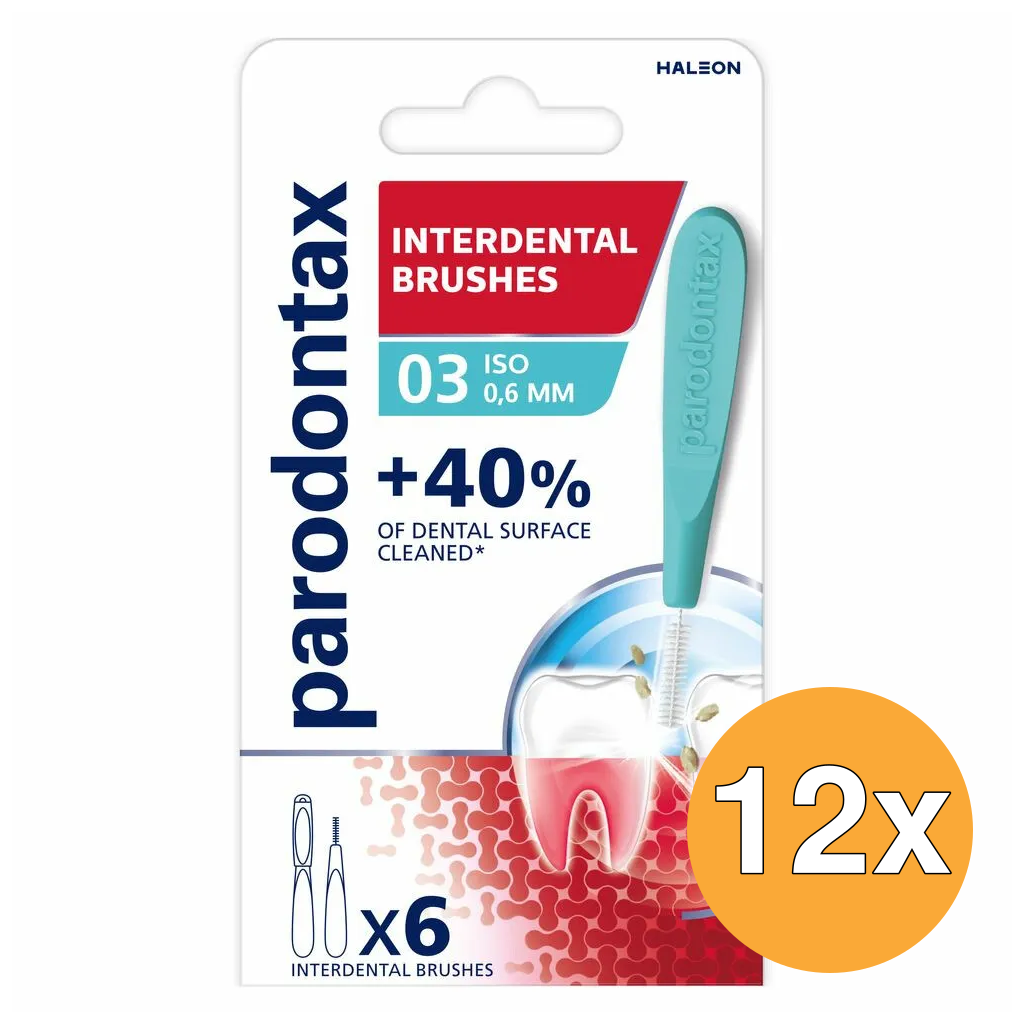12x Parodontax Interdental Size 3 (6 stuks)