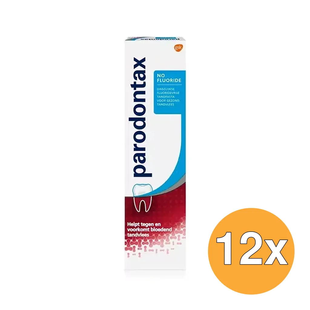 12x Parodontax Tandpasta No Fluoride (75 ml)