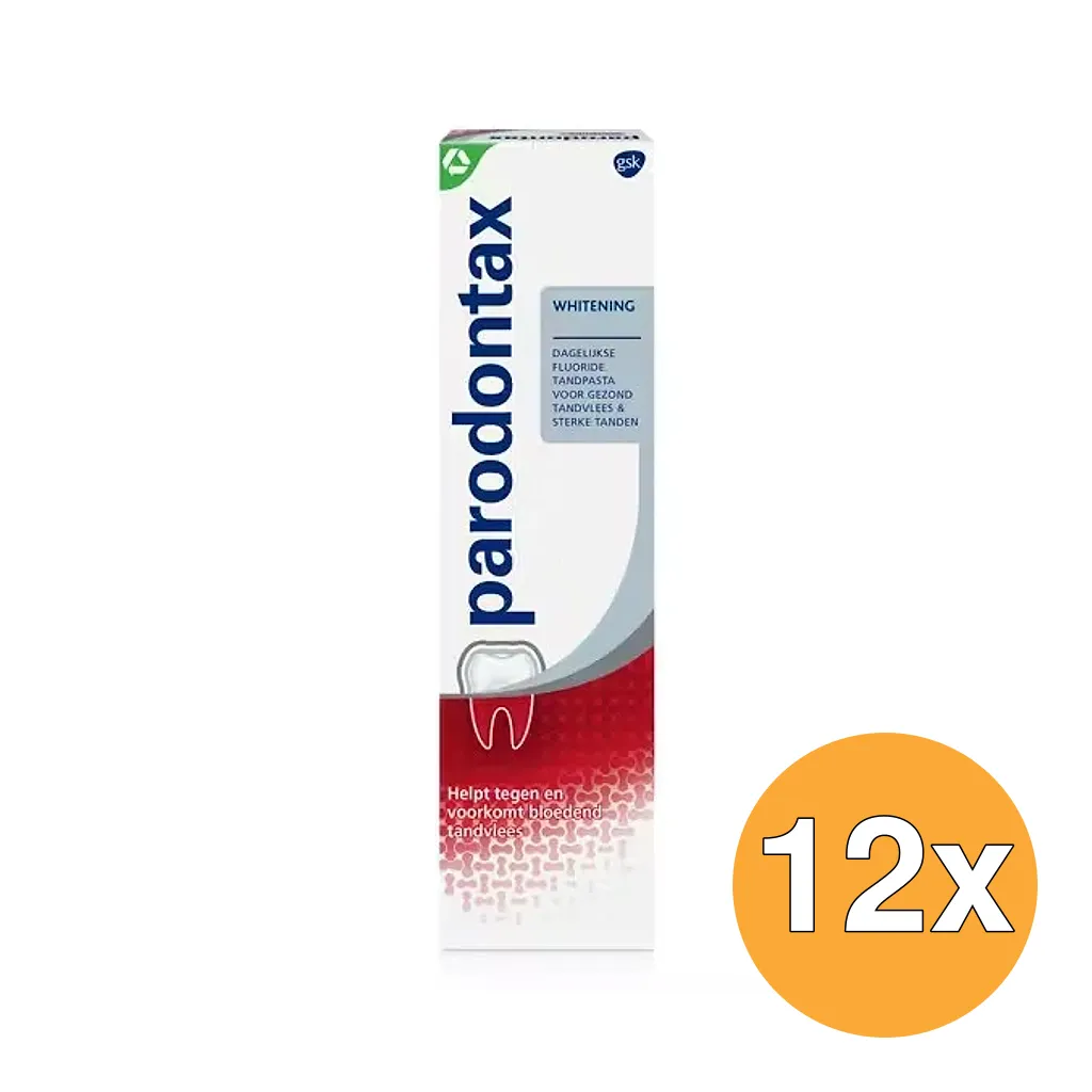 12x Parodontax Tandpasta Whitening (75 ml)