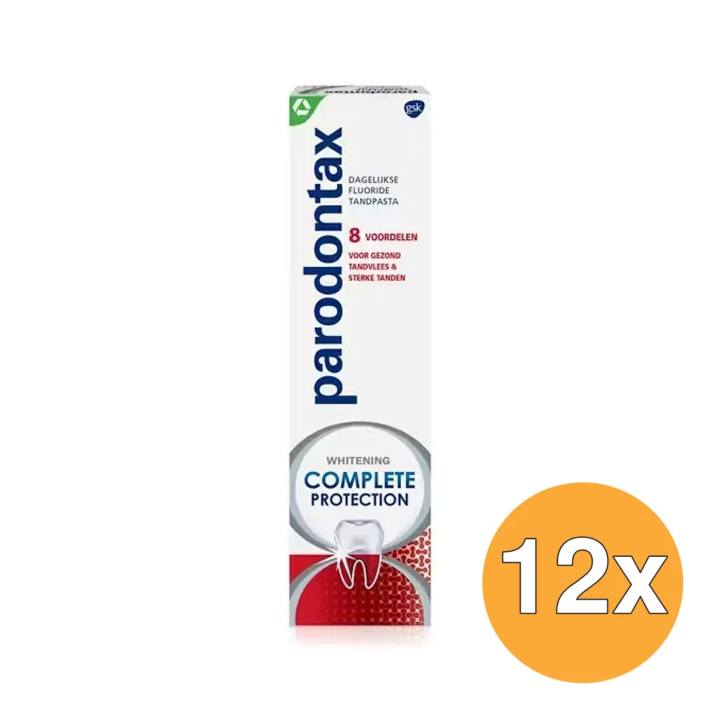 12x Parodontax Tandpasta Complete Protection Whitening (75 ml)