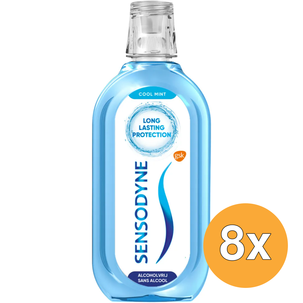 8x Sensodyne Mondwater Fresh & Cool (500 ml)